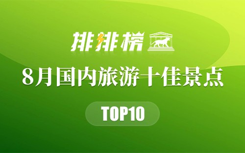 8月国内旅游十佳景点