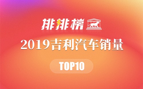 2019吉利汽车销量