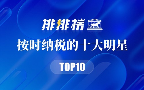 按时纳税的十大明星
