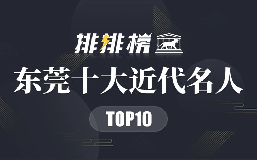 东莞十大近代名人