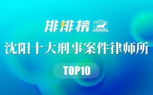 沈阳十大刑事案件律师所