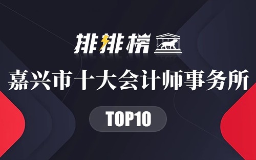 嘉兴市十大会计师事务所排行榜