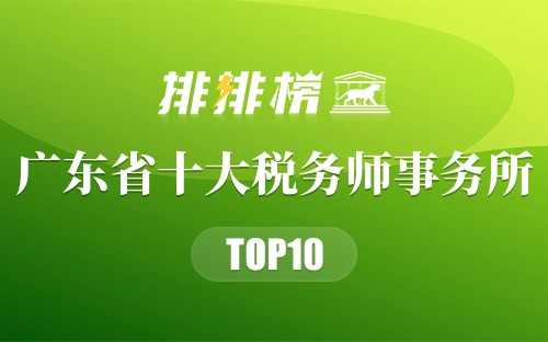 广东省十大税务师事务所排行榜