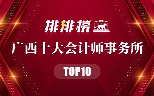 广西十大会计师事务所排行榜