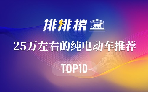25万左右的纯电动车推荐